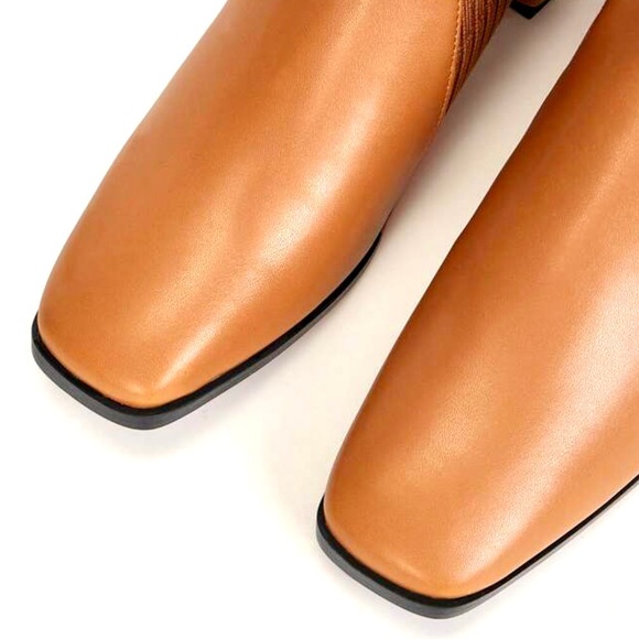 SHEIN NWT Boots 9.5 Minimalist Slip-On Chunky Heeled Fashion Boots - Picture 4 of 7